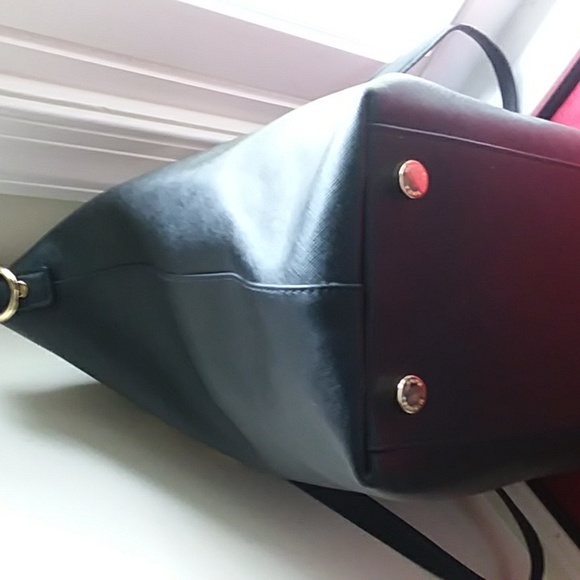 🎆Sale Michael Kors Black Large Leather Shoulder Bag ❤Very Good Condition - Picture 6 of 13